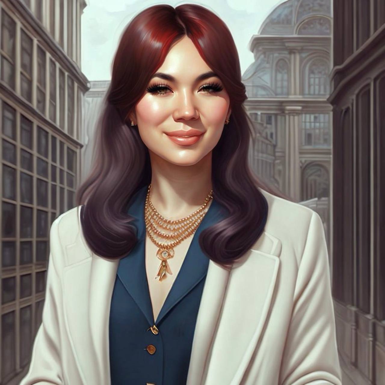 White blazer city glam